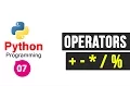 Python Programming Tutorial - Operators Unary and Binary
