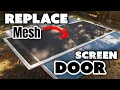 How to Replace Screen Door Mesh Easy Simple