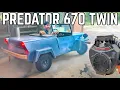 King Midget Microcar Gets 2X Power Engine Swap AWESOME Burnouts