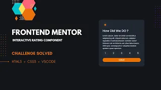 Interactive rating component frontend mentor challenge solved