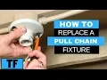 How To Repair A Pull Chain Light Fixture How To Change A Broken Pull Cord Lamp Fixture