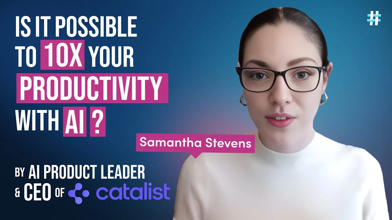 How PMs Use AI to 10X Their Productivity - YouTube thumbnail