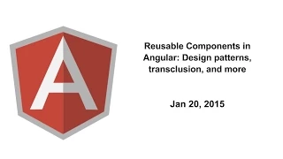 Reusable Components in Angular Design patterns transclusion and more