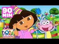 Dora \u0026 Boots Fiesta Party Marathon! #2 💃 90 Minutes | Dora \u0026 Friends
