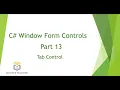 How to Use Tab Control in C Window Form Application in