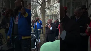 Scenes from a candlelight vigil honoring former Flint councilman Eric Mays on Saturday night