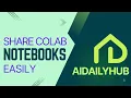 Download Share Colab Files the RIGHT Way ipynb vs py