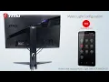 Control Your Gaming Monitor with Mobile Phone MSI Remote Display Gaming Monitor MSI