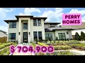 Perry Homes 3593W Plan Tour Luxury 2-Story in The Grange Katy TX 4 5 Bed Model Home Walkthrough