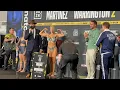 Ebanie Bridges Blonde Bomber weigh-in vs Cecilia Roman Leeds ahead of their World Title fight