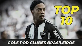 OS GOLS MAIS BONITOS DE RONALDINHO GAÚCHO JOGANDO POR TIMES BRASILEIROS