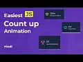 Adding Counter Up Animation to Your Modern CV with Js - Interactive Tutorial in Hindi Part 3