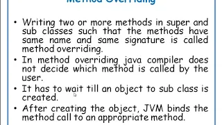 Method Overriding in java in Telugu JAVA in Telugu Lecture-9