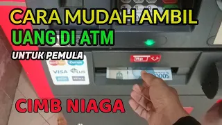 Cara tarik tunai rekening ponsel di ATM CIMB NIAGA tanpa pulsa. 