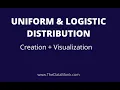 Uniform and Logistic Distribution in Python Part 8 Complete Python Numpy Tutorial The Data Monk