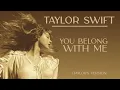 Taylor Swift - You Belong With Me (Taylor's Version) Instrumental