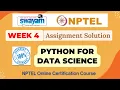 Python for Data Science Week 4 Assignment 4 Solution NPTEL Swayam Jul - Dec 2023