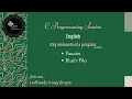C Programming Tutorial Key elements of a program Functions Header files English