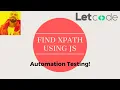Find XPath using JavaScript XPath in Selenium LetCode
