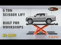 EE-HX50 Scissor Lift 5 Ton Long Platform Hoist for Workshops Tufflift Hoists