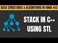 Stack in C Using STL in Hindi - Tutorial