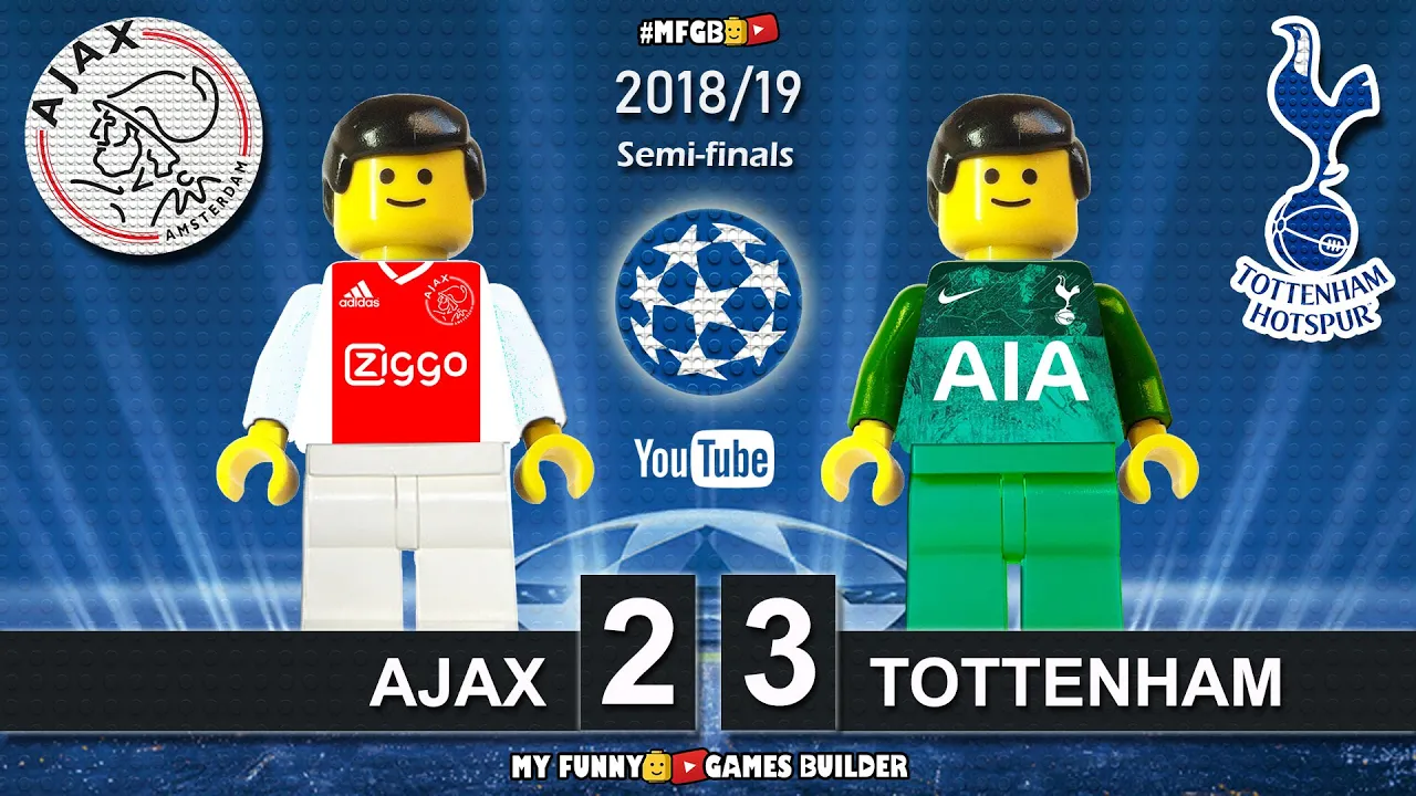 Ajax vs Tottenham 2-3 • Champions League 2019 (08/05/19) All Goals Highlights LEGO Football Film