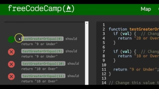 Comparison with the Greater Than Or Equal To Operator freeCodeCamp Basic Javascript