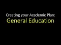 Creating your Academic Plan General Education