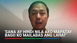 Sana Hindi Nila Ako Mapatay Zaldy Co Breaks Silence On Flood Control Scandal ABS CBN News 