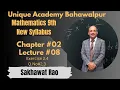 9th Mathematics New Syllabus Chapter Lecture Exercise 4 Q No 3