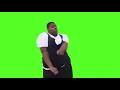 MEME Fat Black Guy Dancing Green Screen