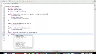 Basic Object Oriented Programming in Java OOP AP Computer Science Lesson 6