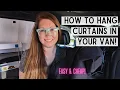 How to Hang Curtains in Your Van or Vehicle the Cheap Easy Way No Tools Required