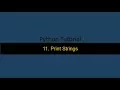 11 Print String in Python