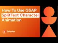 Elementor GSAP SplitText Animation Tutorial for Beginners Animation Addons