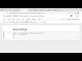 Area of Circle in Python using Jupyter Notebook