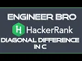 Diagonal Difference HackerRank problem solution