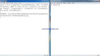 Python programming Tkinter message Box