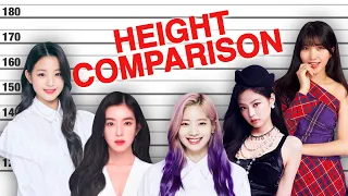 KPOP HEIGHT COMPARISON Shortest VS Tallest Idols 3RD 4TH GENERATION