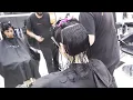 HAIRCUT TRANSFORMATION - LONG TO SHORT BOB CUT WITH LAYERS AND BANGS
