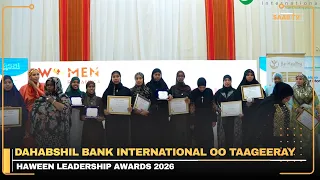 Dahabshil Bank International oo taageeray Haween Leadership Awards 2026
