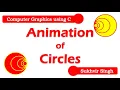 Animation of Circles in CG using C Language
