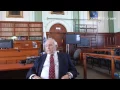 Retired Judge Robert Barton talks about his portrait being hung in Lowell Superior Court lowellsunn