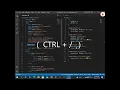 html comment tag shortcut vs code