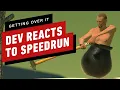 Getting Over It Developer Reacts to 1 Minute 24 Second Speedrun