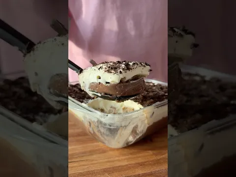 POSTRECITO DE CHOCOLATE: fácil, cremoso y para compartir #shorts