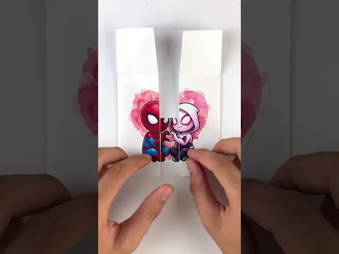 Spider-man paper fold fixing paper game # #art #spiderman