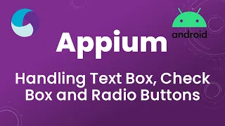 Appium Tutorial 18 Handling Text Box Check Box and Radio Buttons in Android App