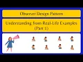 Observer Design Pattern Understanding from Real-Life Examples Part 1