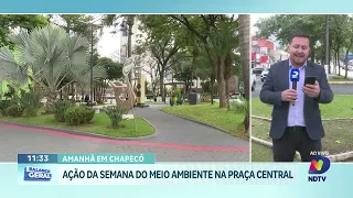 Semana do Meio Ambiente tem ação especial na praça central de Chapecó